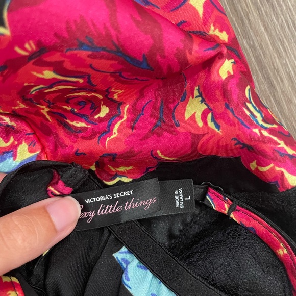 Victoria’s Secret sexy little things floral satin slip dress - Picture 4 of 6